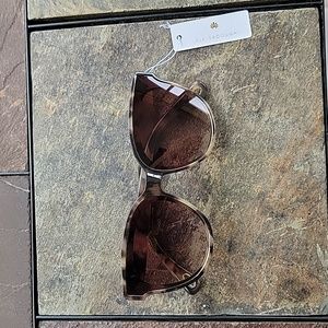 Women's Lele Sadoughi sunglasses, tortoise, Brooklyn, one size